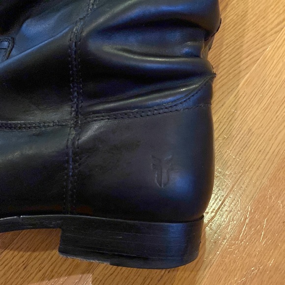 Frye Boots Womens 8 B Melissa Button Knee High Tall Riding 77167 Black Leather - Picture 5 of 5